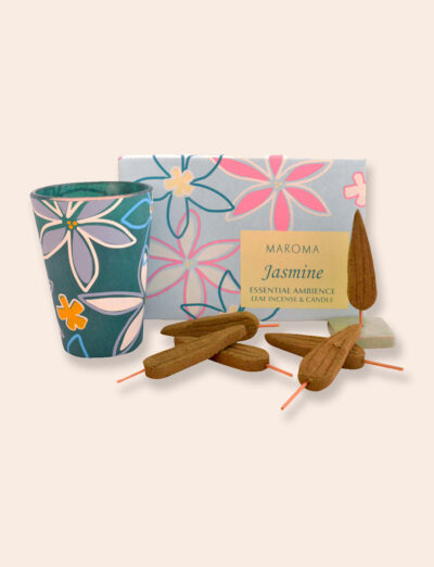 Incense Leaves & Votive Gift Set – Jasmine
