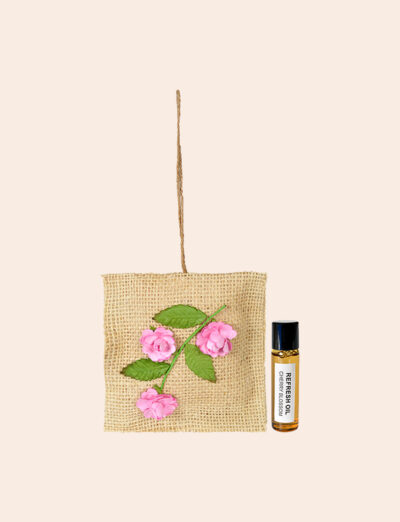 Flower Jute Sachet – Cherry Blossom