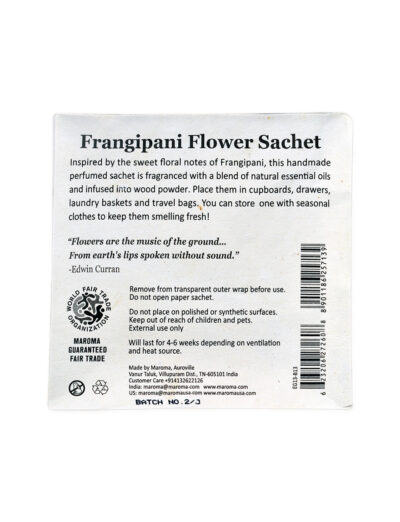 Frangipani Perfume Sachet
