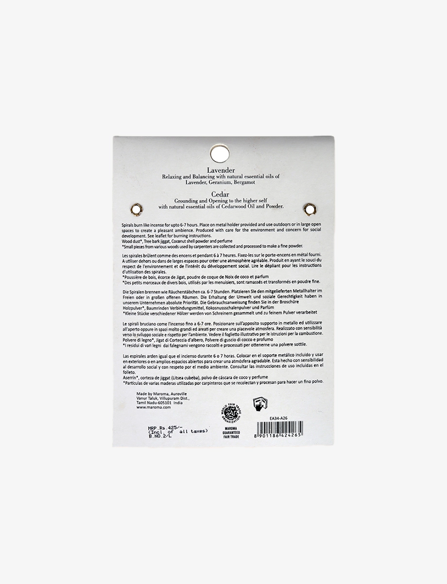 Cedar and Lavender Perfume Spirals - Image 6