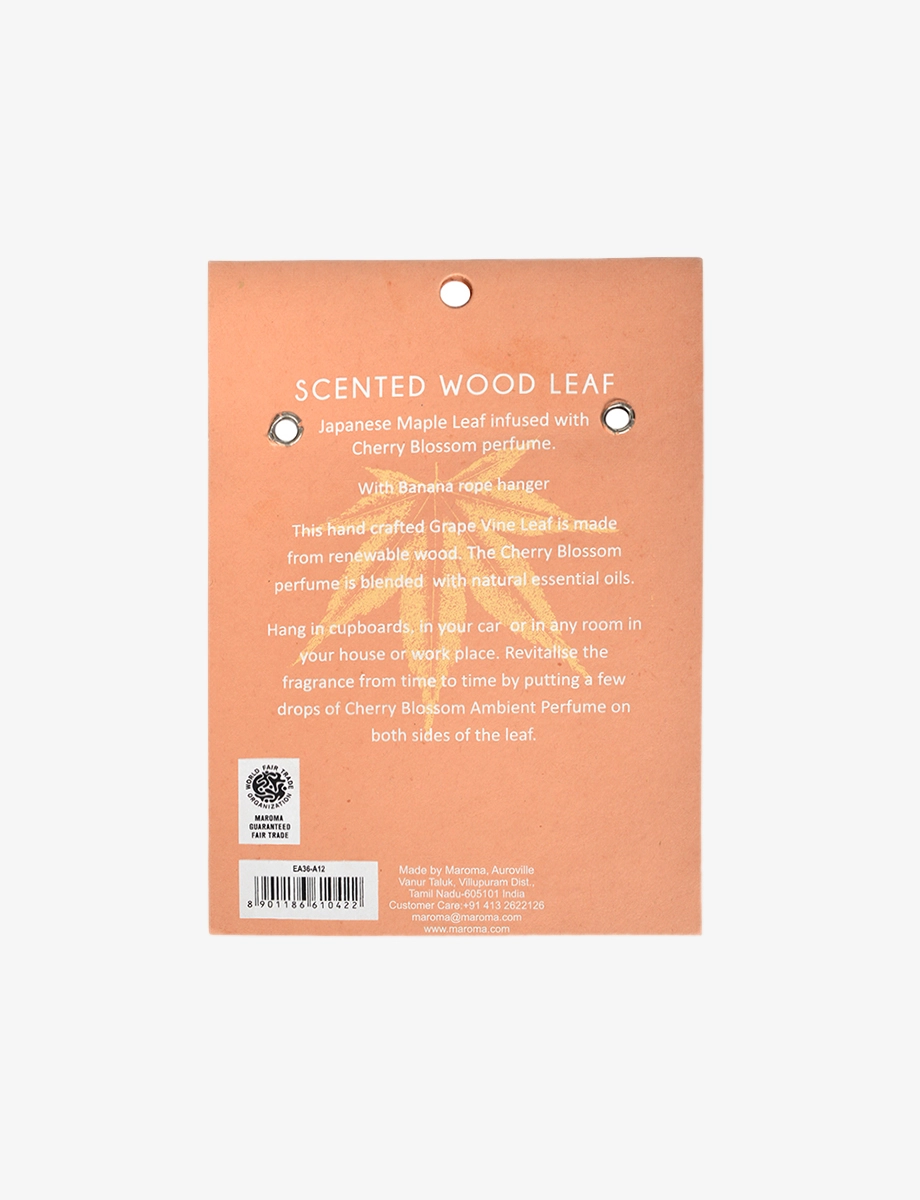 Cherry Blossom Scented Wooden Leaf Diffuser - Image 4