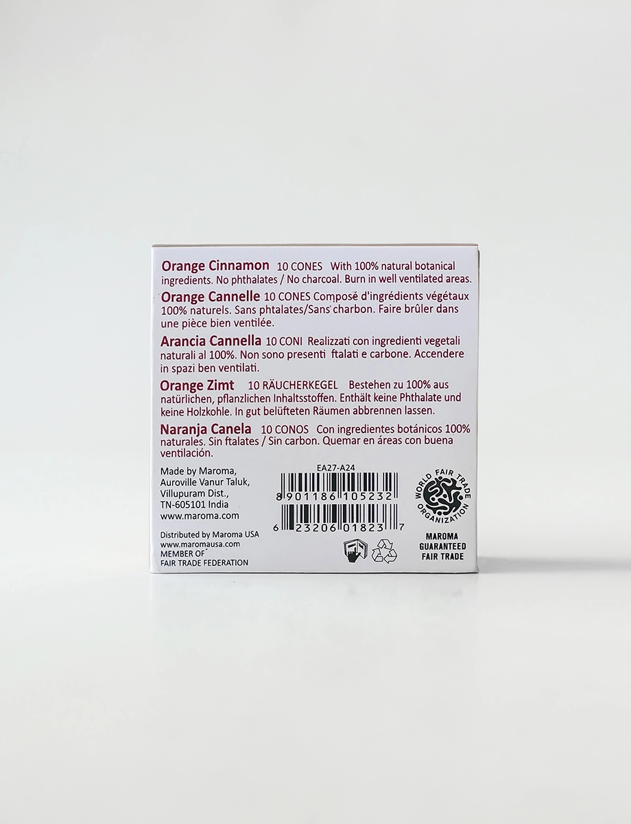 Orange Cinnamon Cone Incense - Image 3