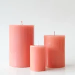 Peach Blossom Pillar Candle