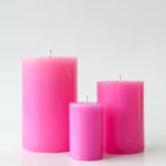 Pinkberry Pillar Candle