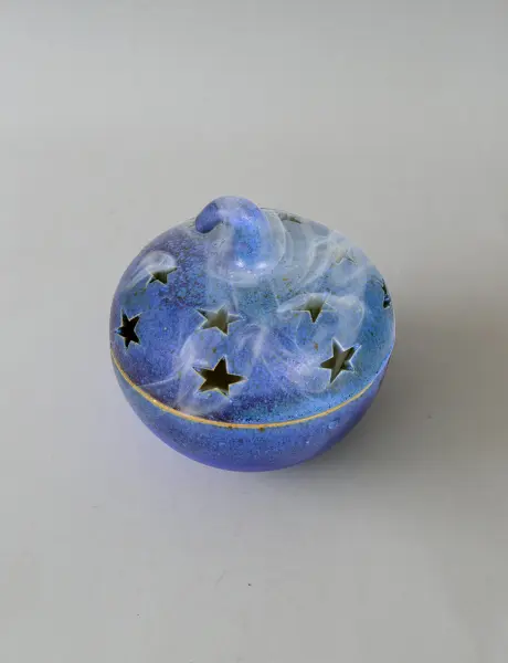 Ceramic Spiral Incense Holder-Pumpkin - Image 3