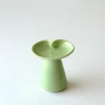 Ceramic Bambooless Incense Holder Green