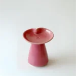 Ceramic Bambooless Incense Holder Pink