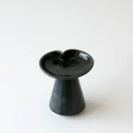 Ceramic Candle Holder Black