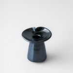 Ceramic Taper Candle Holder Black
