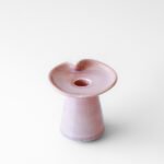 Ceramic Taper Candle Holder Pink