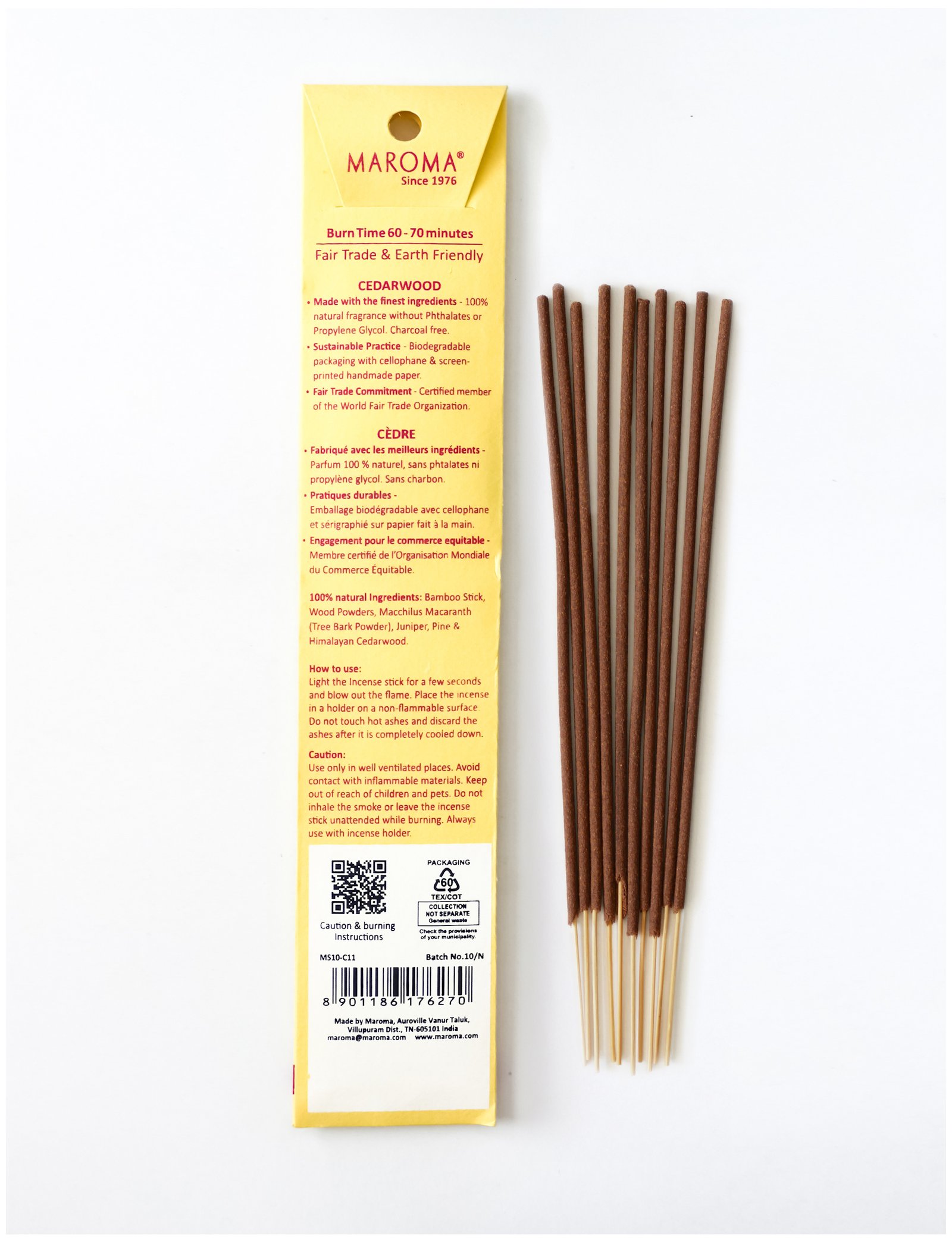 Cedarwood Incense Sticks - Image 2
