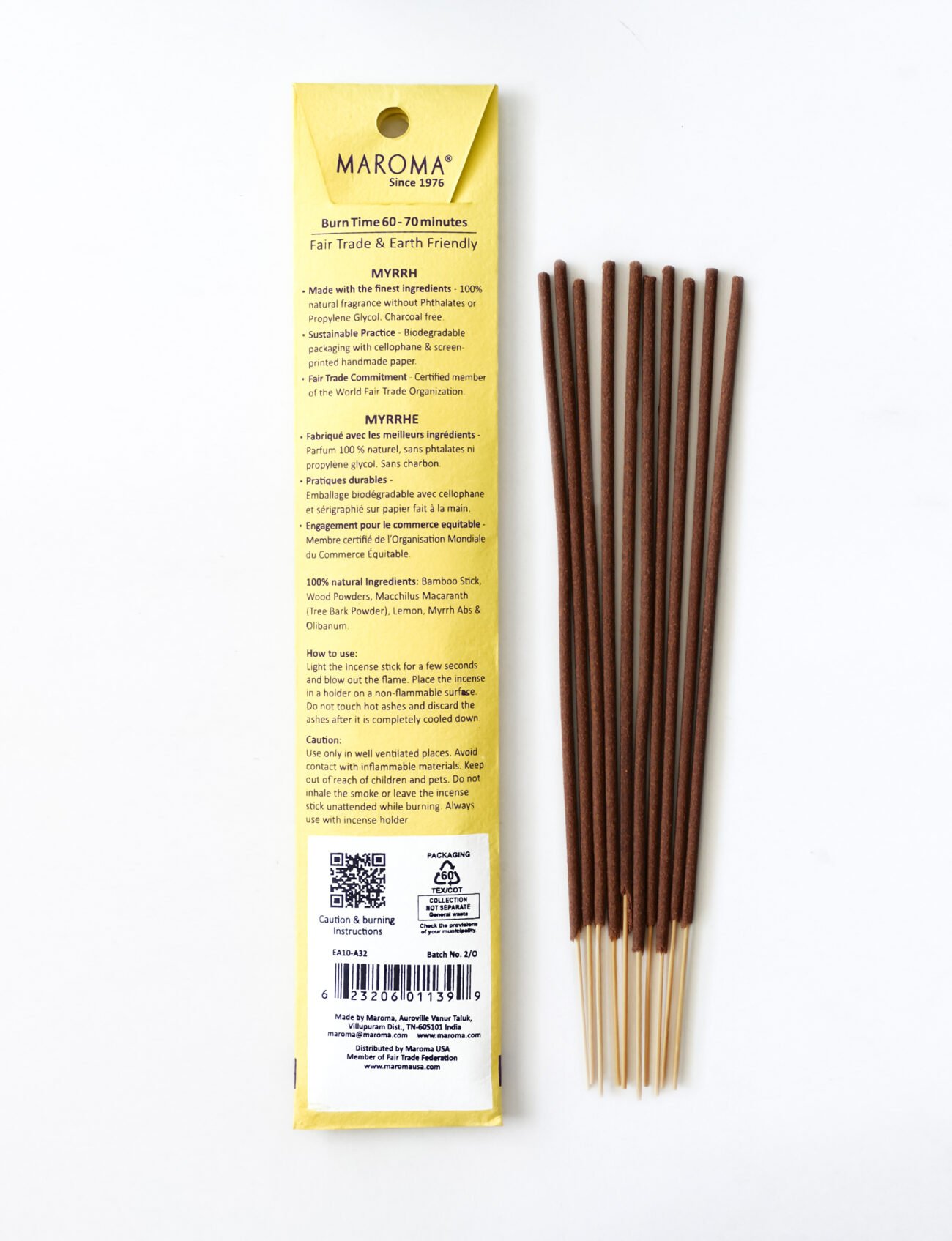 Oliban et Myrrhe - SAC 20 Incense Sticks - Oriental Enterprises