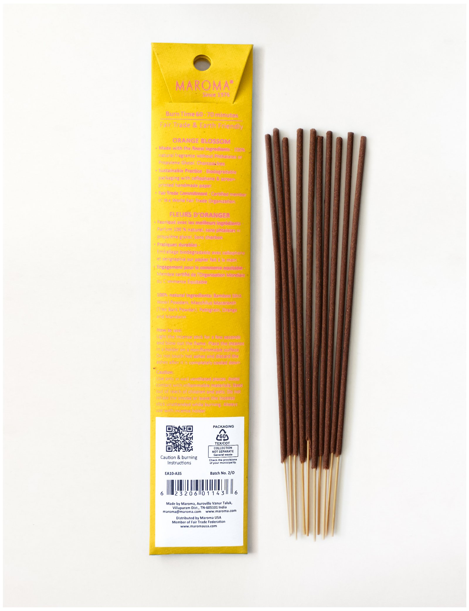 Orange Blossom Incense Sticks - Image 2