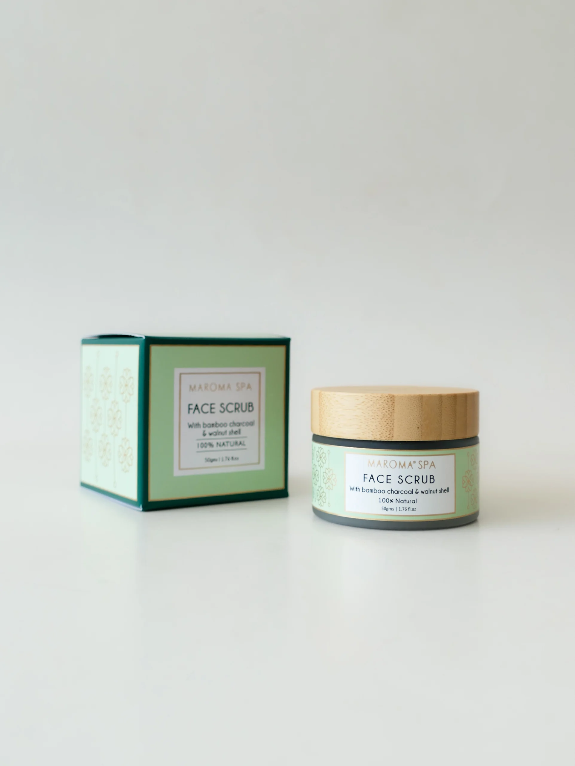 Face Scrub with Bamboo Charcoal and Walnut Shell